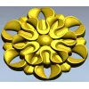 Розетка декоративная "Златоцвет" - 3D модель STL для ЧПУ