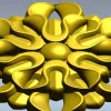 Розетка декоративная "Златоцвет" - 3D модель STL для ЧПУ