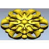 Розетка декоративная "Златоцвет" - 3D модель STL для ЧПУ