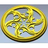 Auric Star Rosette - STL 3D model for CNC