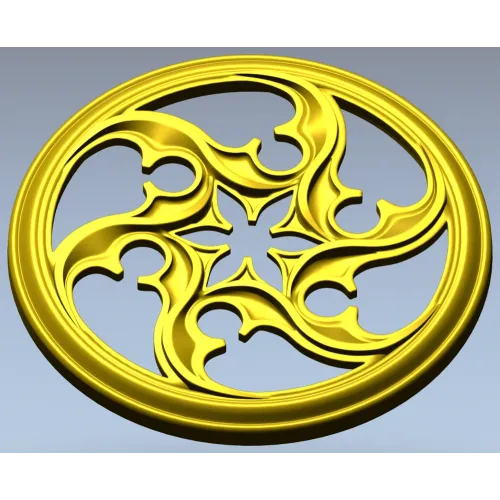 Auric Star Rosette - STL 3D model for CNC