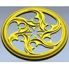 Auric Star Rosette - STL 3D model for CNC