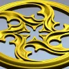 Auric Star Rosette - STL 3D model for CNC