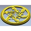 Auric Star Rosette - STL 3D model for CNC