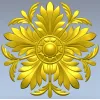 Розетка "Солнечный акант" - 3D модель STL для ЧПУ