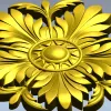 Розетка "Солнечный акант" - 3D модель STL для ЧПУ