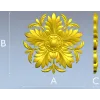 Розетка "Солнечный акант" - 3D модель STL для ЧПУ