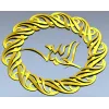 Ornamental Laurel Rosette with Arabic Calligraphy - STL for CNC