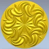 Розетка "Солнечный Вихрь" - 3D модель STL для ЧПУ