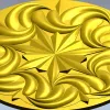 Розетка "Солнечный Вихрь" - 3D модель STL для ЧПУ