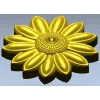 Sunflower Rosette 3D STL for CNC