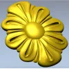 Рельефная розетка "Маргаритовое Солнце" - 3D модель STL для ЧПУ