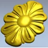 Рельефная розетка "Маргаритовое Солнце" - 3D модель STL для ЧПУ