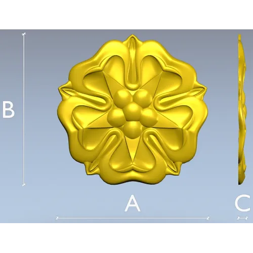 Флорентийская розетка - 3D модель STL для ЧПУ