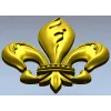Геральдическая лилия - 3D модель в формате STL для ЧПУ