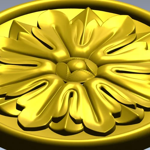 Розетка Камелия - 3D модель STL для ЧПУ