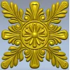 Acanthus Star Rosette STL for CNC router