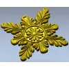 Acanthus Star Rosette STL for CNC router