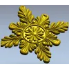 Acanthus Star Rosette STL for CNC router