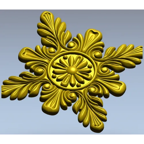 Acanthus Star Rosette STL for CNC router