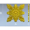 Acanthus Star Rosette STL for CNC router