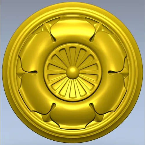 Regal Petal Rosette - STL 3D model for CNC milling