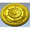 Regal Petal Rosette - STL 3D model for CNC milling