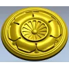 Regal Petal Rosette - STL 3D model for CNC milling