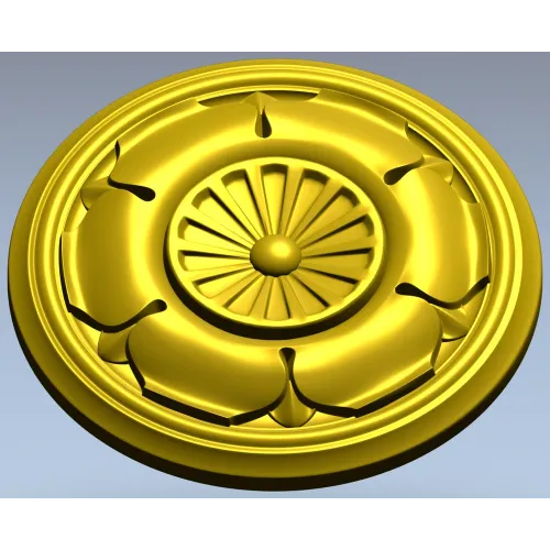 Regal Petal Rosette - STL 3D model for CNC milling
