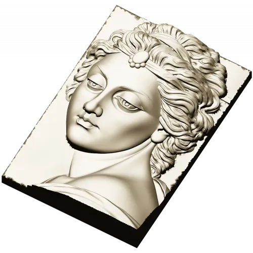 Барельеф ангела - 3D модель STL для ЧПУ