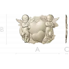 Сердечный дуэт ангелов - 3D модель STL для ЧПУ
