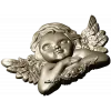 Cherubic Angel Relief STL for CNC Milling