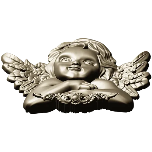Cherubic Angel Relief STL for CNC Milling