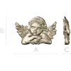 Cherubic Angel Relief STL for CNC Milling