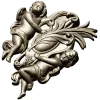 Картуш с ангелами - 3D STL для ЧПУ