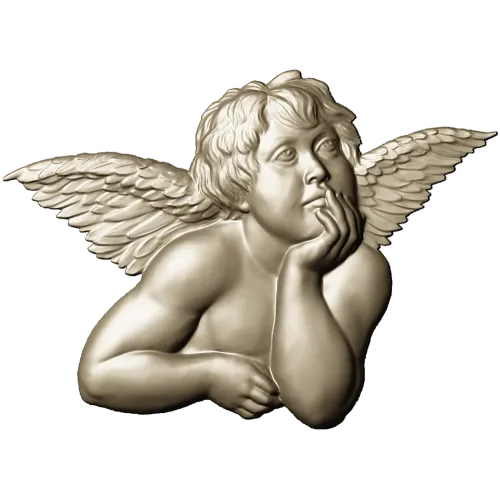 Мечтательный купидон - 3D STL рельеф для ЧПУ