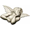 Мечтательный купидон - 3D STL рельеф для ЧПУ