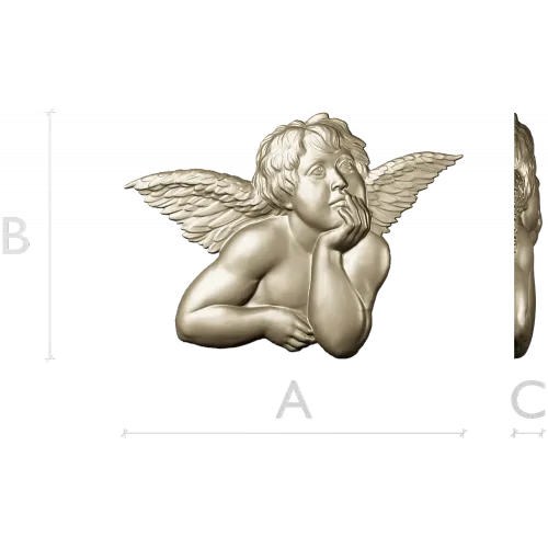 Мечтательный купидон - 3D STL рельеф для ЧПУ