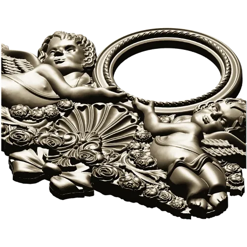 Ангельский картуш - 3D модель STL для ЧПУ