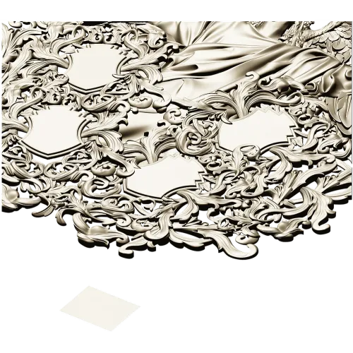 Ангел с картушами - 3D модель STL для ЧПУ
