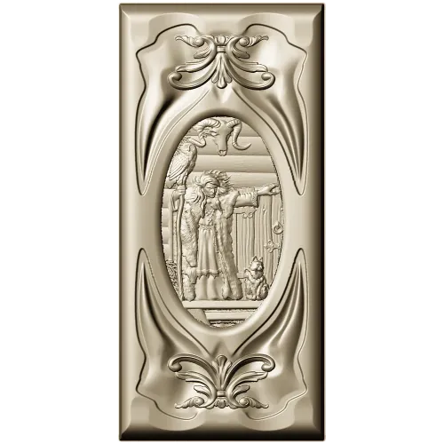 Baba Yaga relief panel - STL 3D model for CNC milling