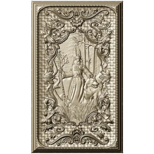 Belbog high-relief panel - STL 3D model for CNC