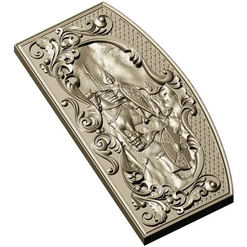 Valhalla Relief Panel STL for CNC milling