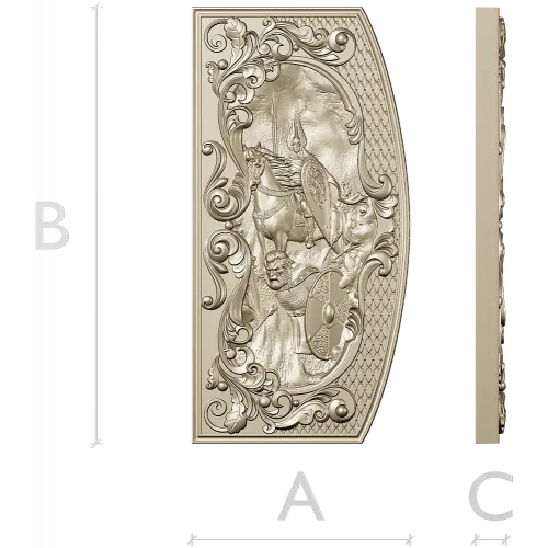 Valhalla Relief Panel STL for CNC milling