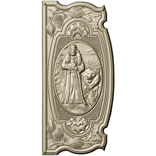 Veles relief panel STL for CNC milling