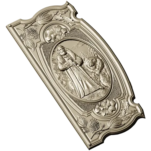 Veles relief panel STL for CNC milling