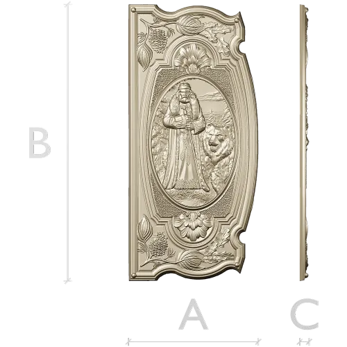 Veles relief panel STL for CNC milling