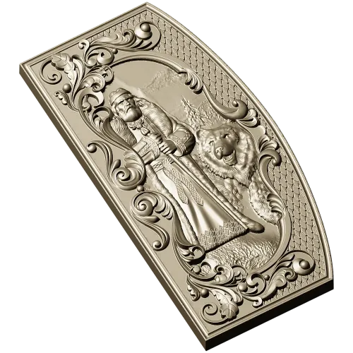 Veles Guardian - high-relief 3D STL panel for CNC