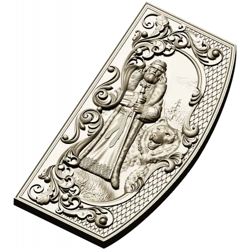 Veles Guardian - high-relief 3D STL panel for CNC
