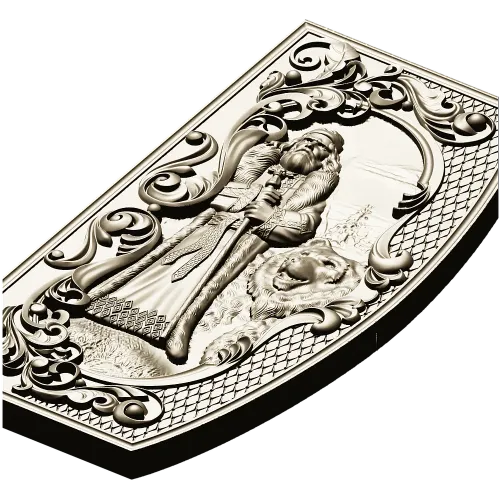 Veles Guardian - high-relief 3D STL panel for CNC